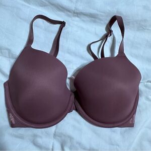 PINK Victoria’s Secret Warm Maroon Full Coverage Padded Bra 32DD